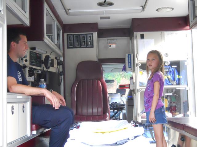 EMT Eric shows inside of ambulance at Fall Festival
9/11/2011 